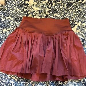 ALO Yoga Burgundy Mini Skirt